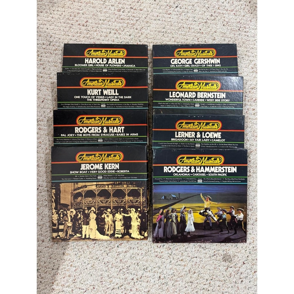 Time-Life American Musicals Collection 8 Box Sets 24 LP Records Guidebooks